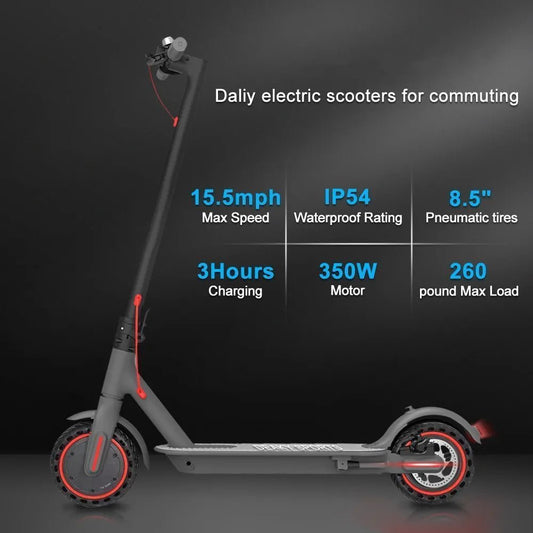 Effortless Commutes: Unleashing the Power of the 350W Foldable Electric Scooter with a 25 KM/H Top Speed! - MVP Sports Wear & Gear