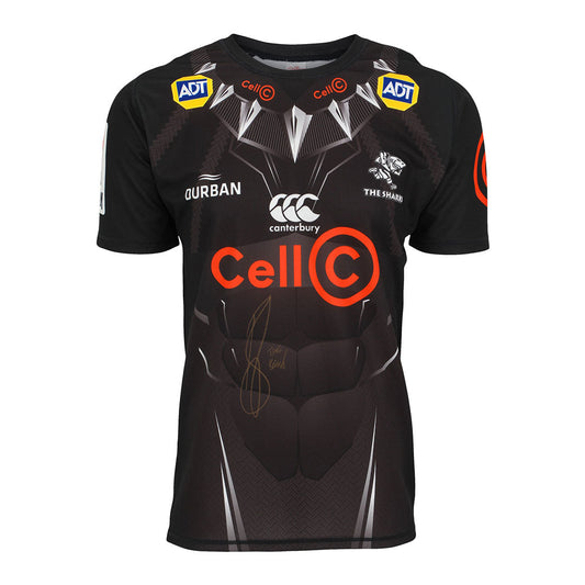 Authentically Signed Tendai “Beast” Mtawarira Sharks Rugby Jersey by Signables