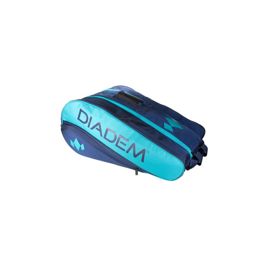 Diadem Tour 12 Pack Elevate Racket Bag (Teal/Navy) by Diadem Sports - MVP Sports Wear & Gear