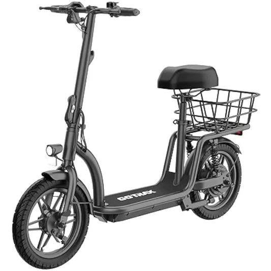 Gotrax ASTRO Electric Scooter with Seat for Adult Commuter, 15.5 Miles Range & 15.5Mph Power by 350W Motor, Folding Scooter - MVP Sports Wear & Gear