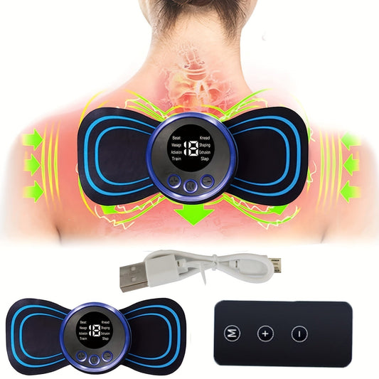 Relieve Pain & Increase Blood Flow With This Portable Mini Massager - 8 Modes For Whole Body Neck Back Waist Arms Legs Aches - MVP Sports Wear & Gear