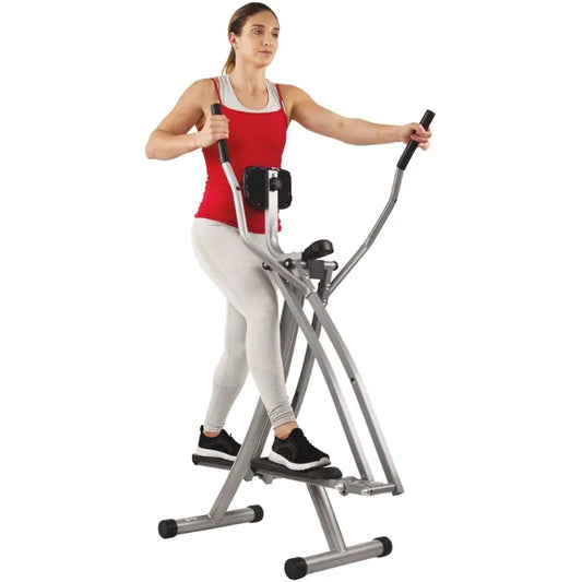 Sunny Health & Fitness SF-E902 Air Walk Trainer Glider w/ LCD Monitor walking pad - MVP Sports Wear & Gear