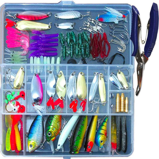 132 Pcs Fishing Lures Set Mixed Minnow Hooks Fish Lure Kit In Box Artificial Bait Fishing - MVP Sports Wear & Gear