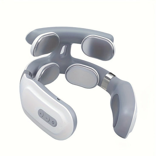 2023 High Quality Portable Smart Wireless U-Shaped TENS EMS Pulse Heated Massager - Relieve Neck & Shoulder Pain With Four-head Heating And 16 gear - MVP Sports Wear & Gear
