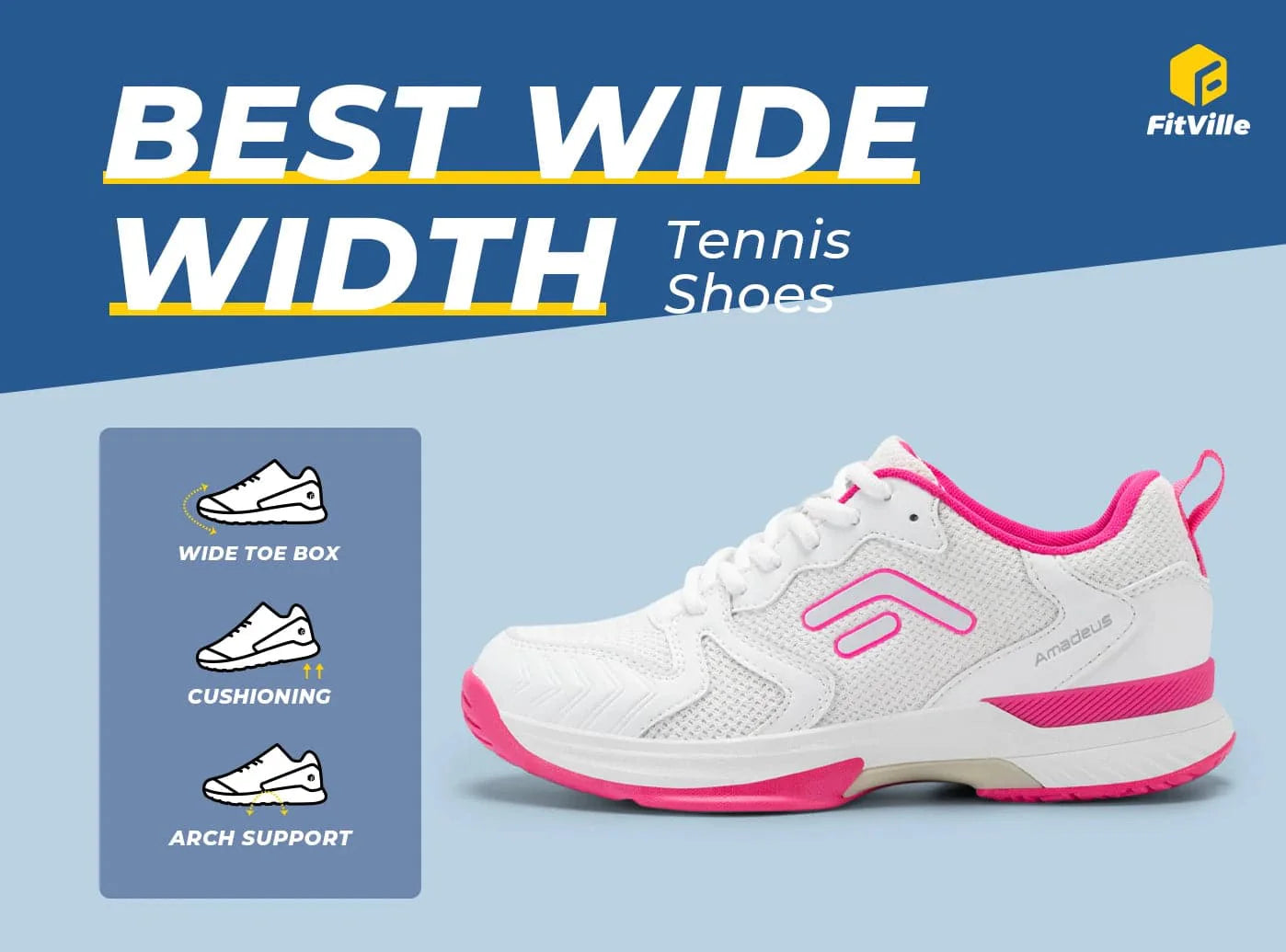 FitVille Women's Court Tennis Amadeus V4 by FitVille