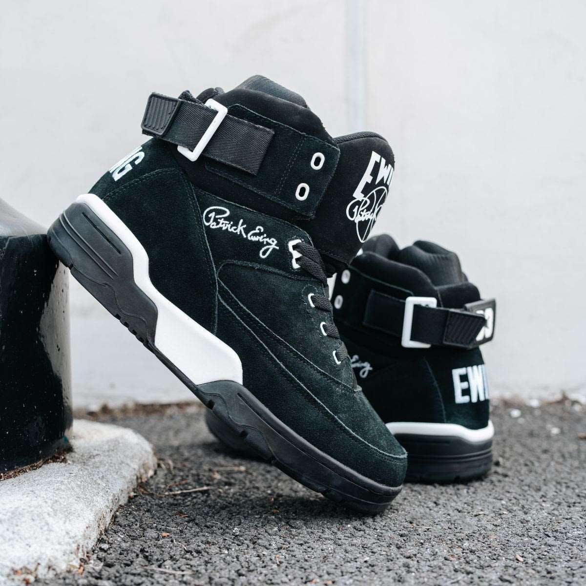 33 HI OG Black Suede/White by Ewing Athletics - MVP Sports Wear & Gear