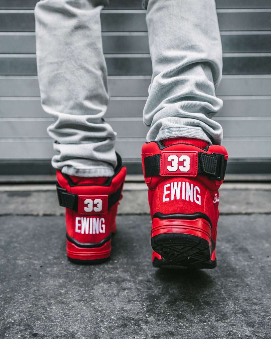 33 HI OG Red Suede/White/Black by Ewing Athletics - MVP Sports Wear & Gear