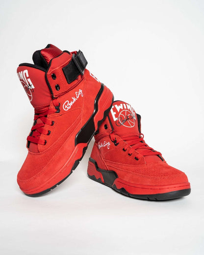 33 HI OG Red Suede/White/Black by Ewing Athletics - MVP Sports Wear & Gear