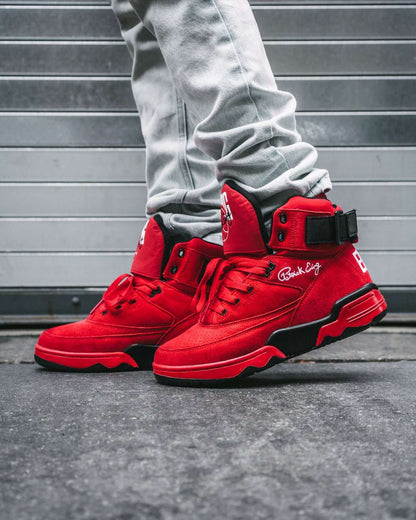 33 HI OG Red Suede/White/Black by Ewing Athletics - MVP Sports Wear & Gear