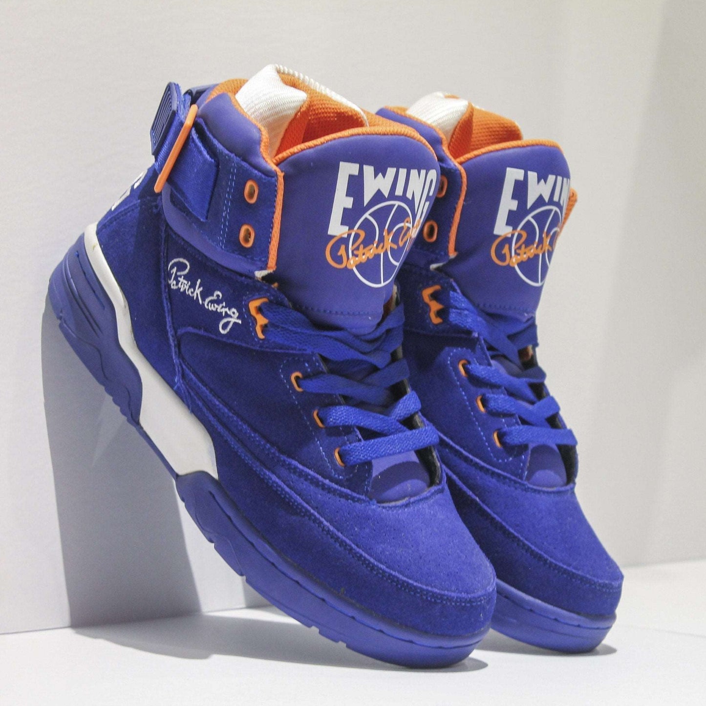 33 HI OG Royal Suede/White/Orange by Ewing Athletics - MVP Sports Wear & Gear