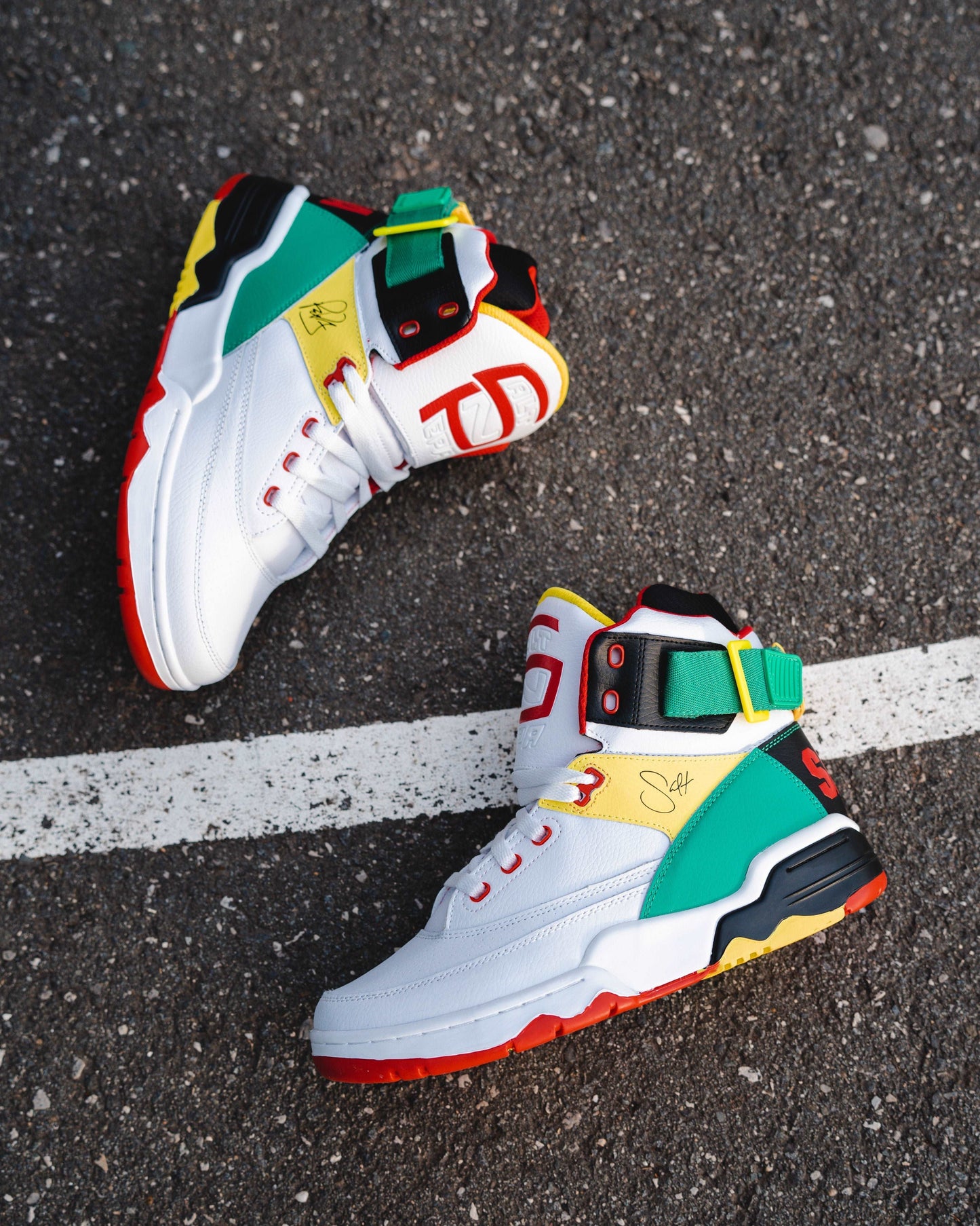 33 HI x SALT N PEPA White/Black/Red/Green by Ewing Athletics - MVP Sports Wear & Gear