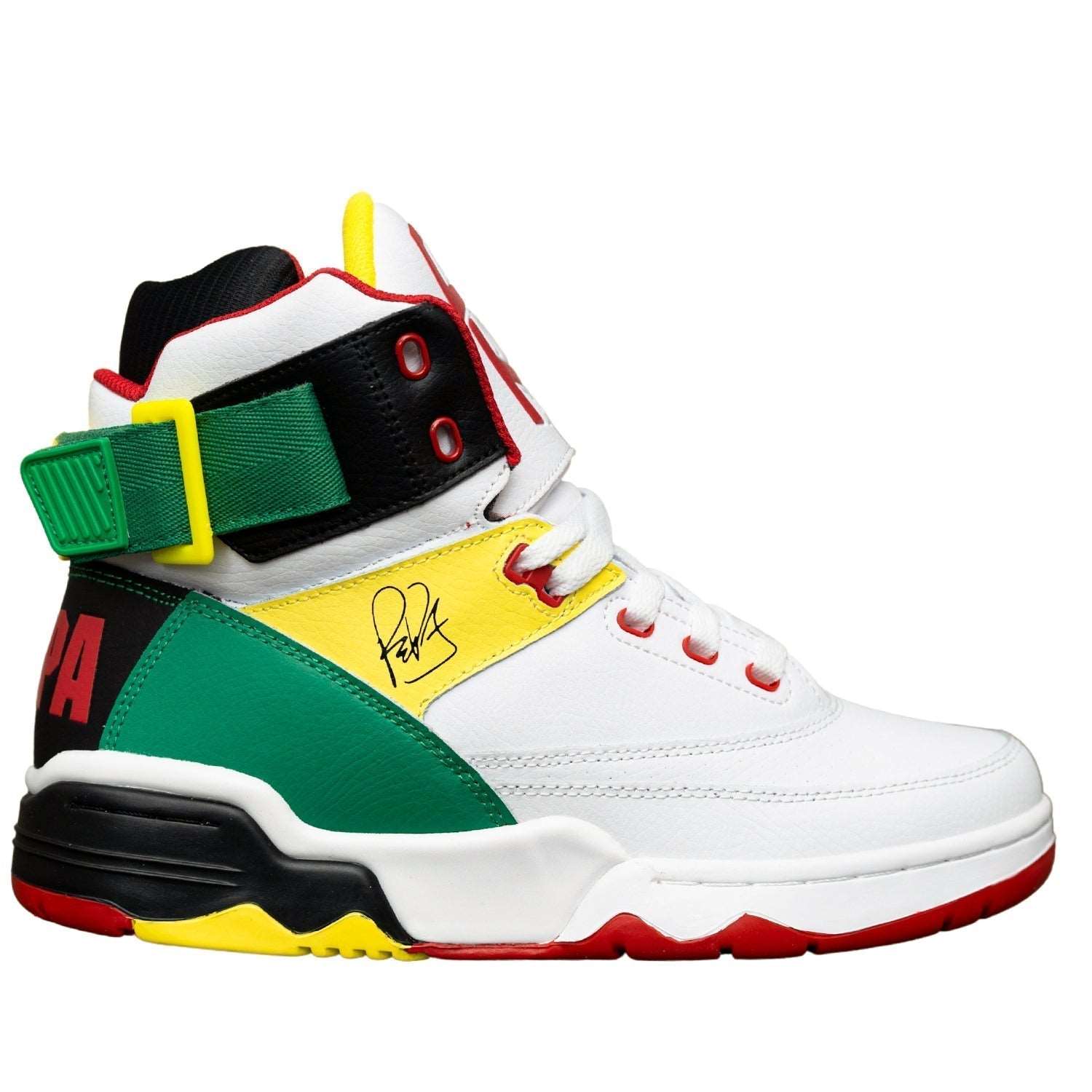 33 HI x SALT N PEPA White/Black/Red/Green by Ewing Athletics - MVP Sports Wear & Gear