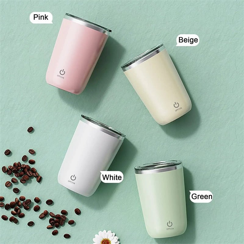 350ml Automatic Self Stirring Mug Coffee Milk Juice Electric Stainless Steel Rotating Magnetic - MVP Sports Wear & Gear