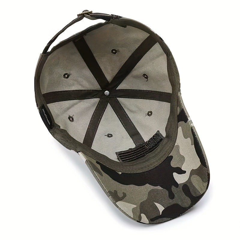 Men's And Women's Casual Camouflage  Baseball Cap With "American Flag" Print