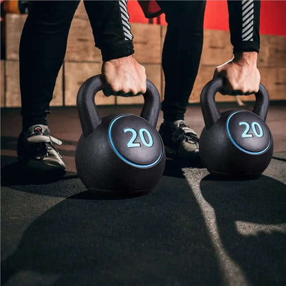 50 Lbs Coated Kettlebell Set for Home Gym Fitness - MVP Sports Wear & Gear