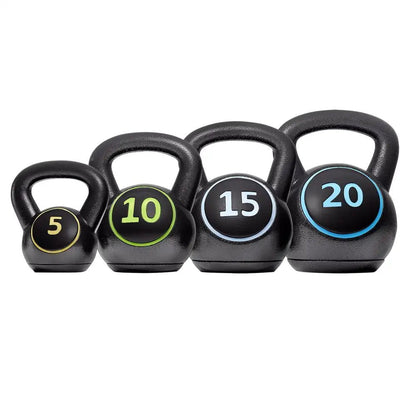 50 Lbs Coated Kettlebell Set for Home Gym Fitness - MVP Sports Wear & Gear