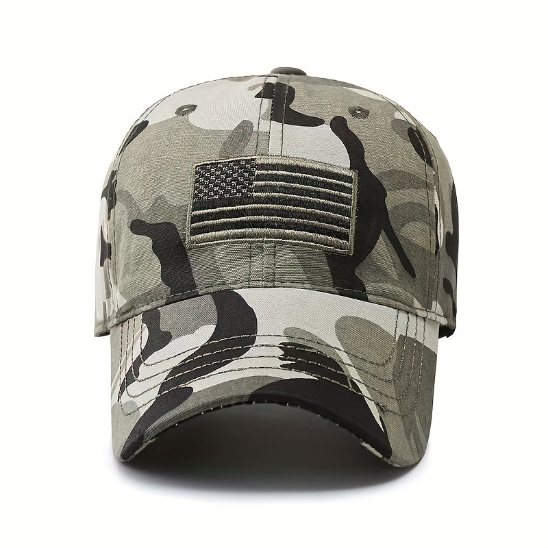 Men's And Women's Casual Camouflage  Baseball Cap With "American Flag" Print - MVP Sports Wear & Gear