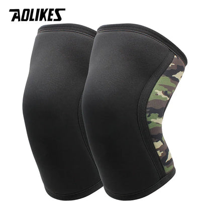 AOLIKES 1 Pair 7mm Neoprene Sports Kneepads Compression Weightlifting Pressured Crossfit Support Men and Women - MVP Sports Wear & Gear