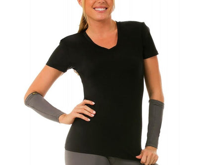 InstantFigure Activewear Compression Short Sleeve V-Neck Top - AWT023 by InstantFigure - InstaSlim - InstantRecoveryMD