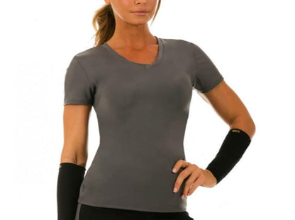 InstantFigure Activewear Compression Short Sleeve V-Neck Top - AWT023 by InstantFigure - InstaSlim - InstantRecoveryMD