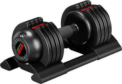 Adjustable Dumbbell, Single Dumbbell Set with Tray for Workout Strength Training Fitness, Adjustable Weight Dial Dumbbell - MVP Sports Wear & Gear