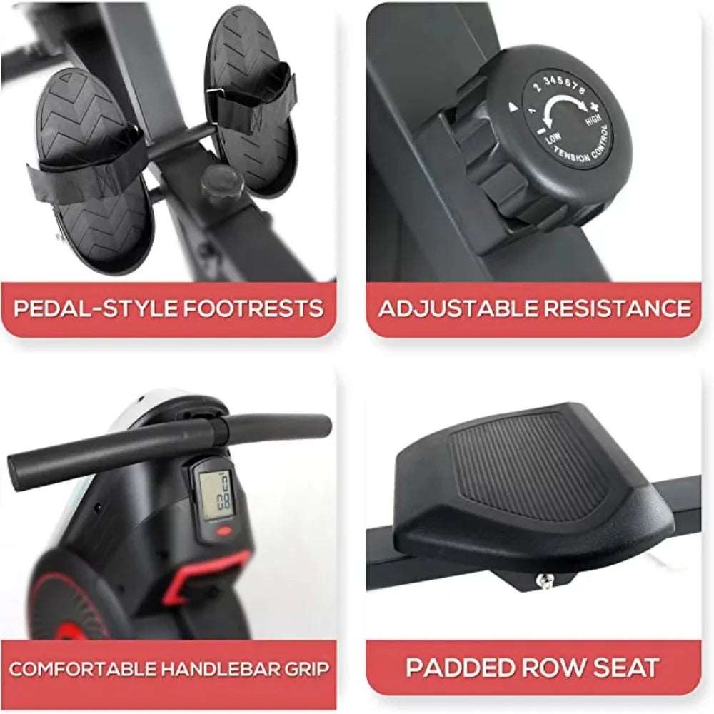 Air and Magnetic Rowing Machine - MVP Sports Wear & Gear