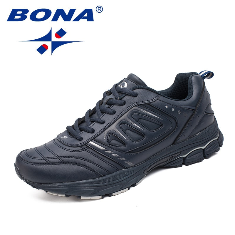 BONA New Style Men's Running Outdoor Jogging Trekking Sneakers Lace Up Athletic Comfortable Light Soft Free Shipping MVP Sports Wear & Gear