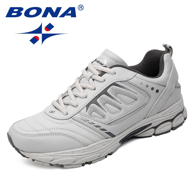 BONA New Style Men's Running Outdoor Jogging Trekking Sneakers Lace Up Athletic Comfortable Light Soft Free Shipping - MVP Sports Wear & Gear