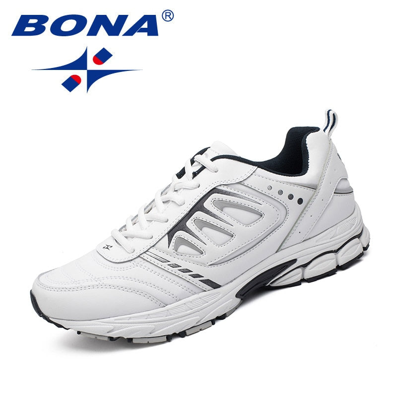 BONA New Style Men's Running Outdoor Jogging Trekking Sneakers Lace Up Athletic Comfortable Light Soft Free Shipping - MVP Sports Wear & Gear