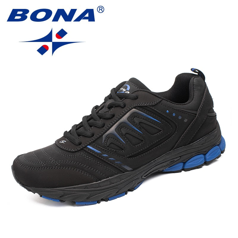 BONA New Style Men's Running Outdoor Jogging Trekking Sneakers Lace Up Athletic Comfortable Light Soft Free Shipping - MVP Sports Wear & Gear