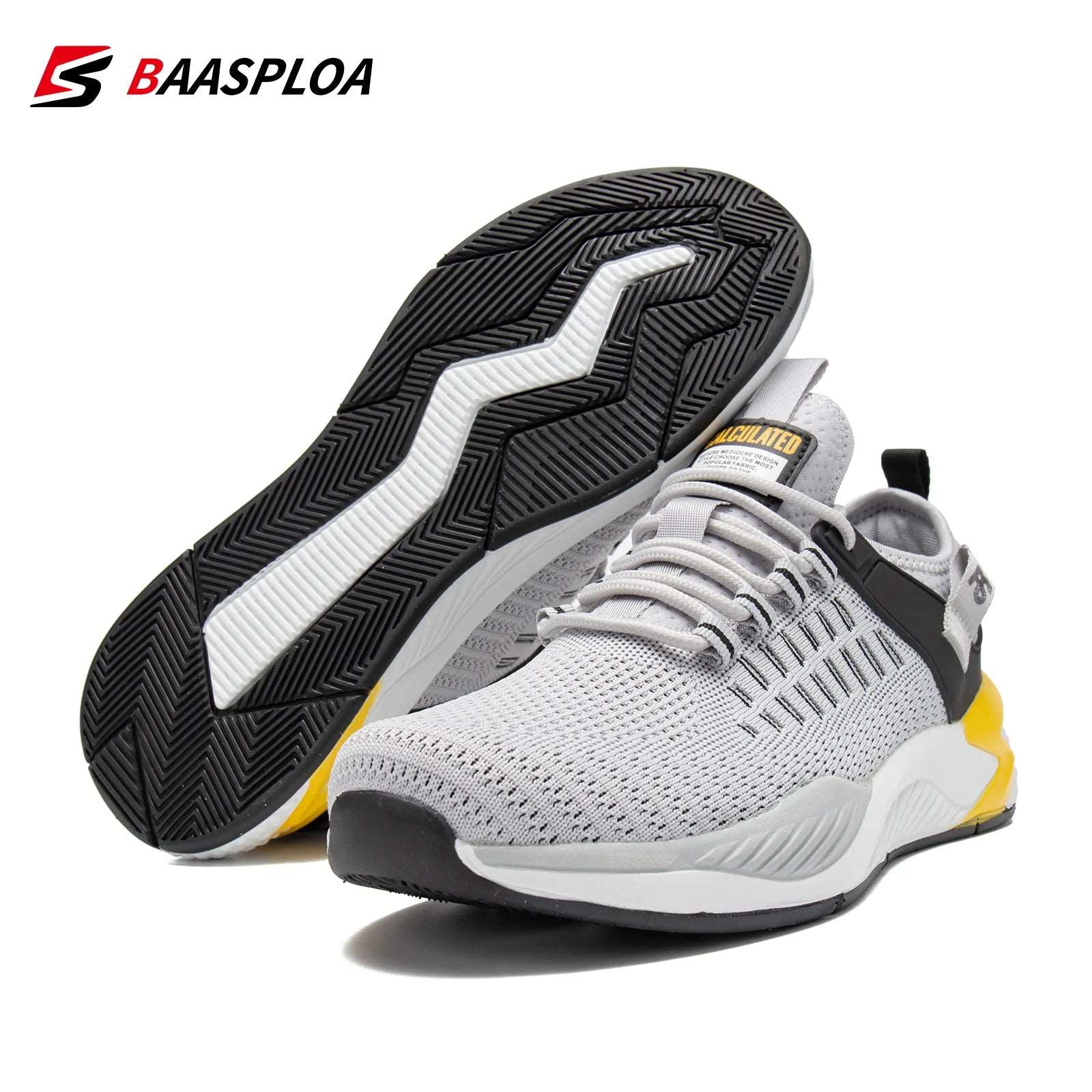 Baasploa 2023 Men's Running Shoes Non-slip Shock Absorption Lightweight Waterproof Breathable - MVP Sports Wear & Gear