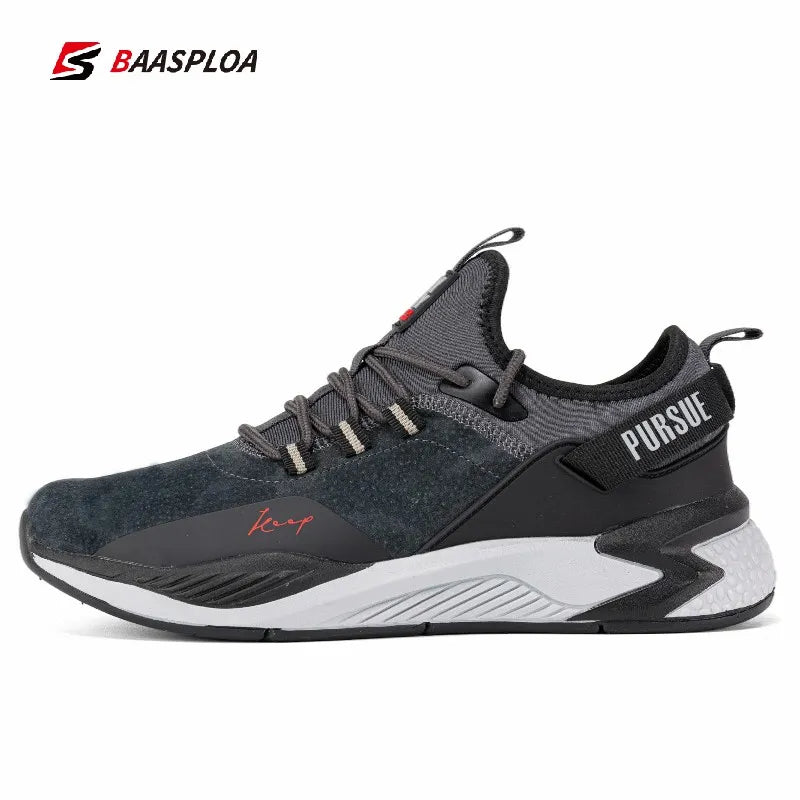 Baasploa 2023 Men's Running Shoes Non-slip Shock Absorption Lightweight Waterproof Breathable MVP Sports Wear & Gear