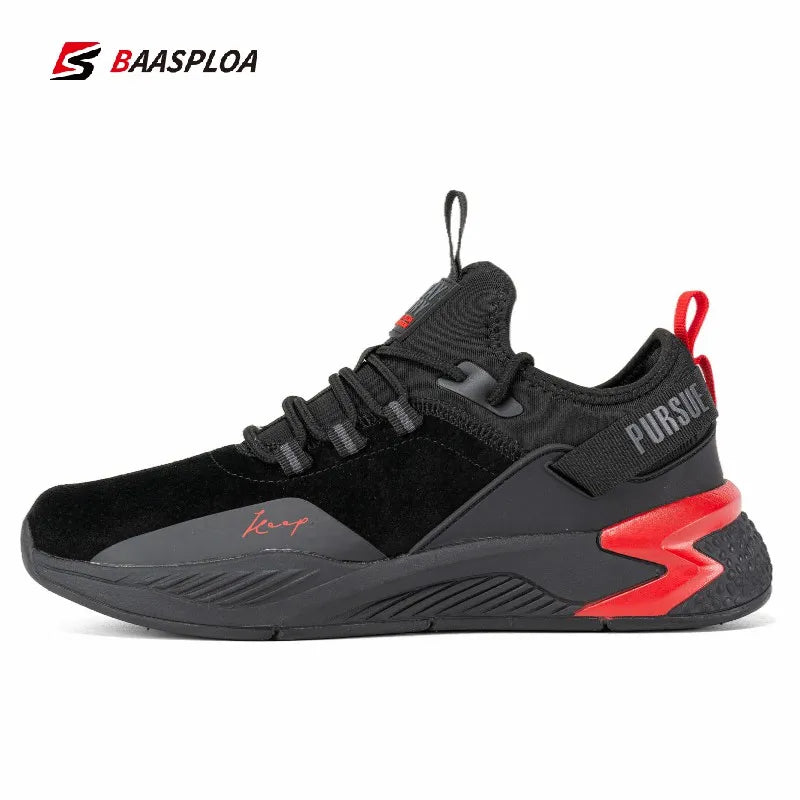 Baasploa 2023 Men's Running Shoes Non-slip Shock Absorption Lightweight Waterproof Breathable MVP Sports Wear & Gear