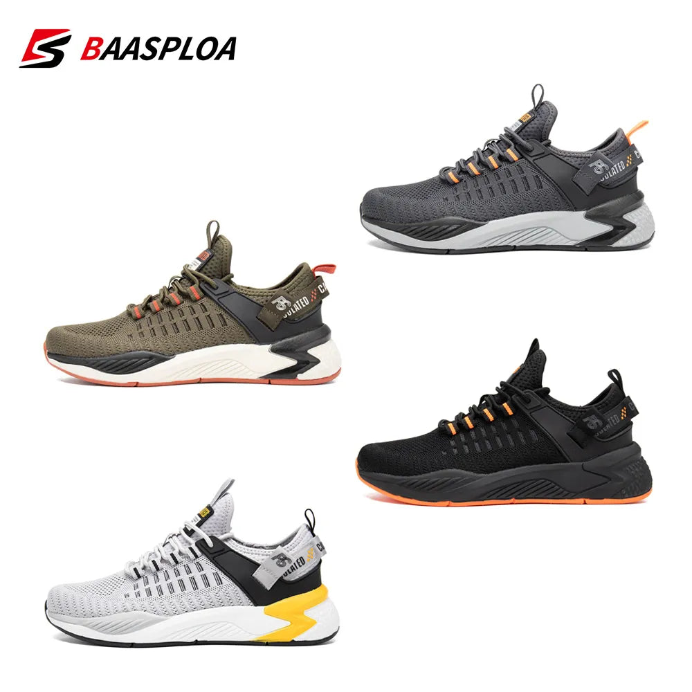 Baasploa 2023 Men's Running Shoes Non-slip Shock Absorption Lightweight Waterproof Breathable - MVP Sports Wear & Gear