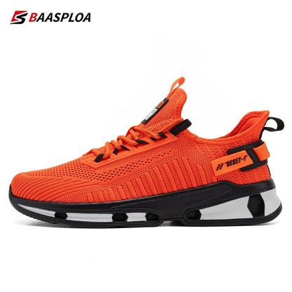 Baasploa 2023 New Men's Sneaker Comfortable Knit Breathable Anti-Slip Shock-Absorbing - MVP Sports Wear & Gear