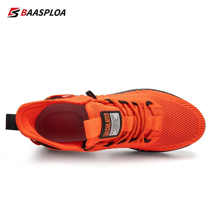 Baasploa 2023 New Men's Sneaker Comfortable Knit Breathable Anti-Slip Shock-Absorbing - MVP Sports Wear & Gear