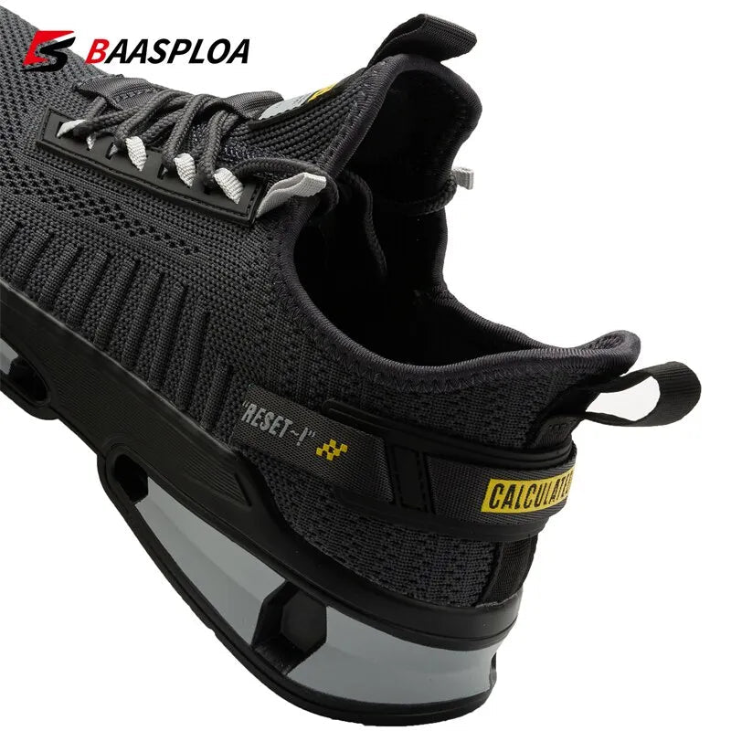 Baasploa 2023 New Men's Sneaker Comfortable Knit Breathable Anti-Slip Shock-Absorbing - MVP Sports Wear & Gear