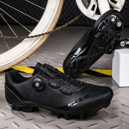 Baasploa Men Cycling Shoes Professional Road SPD Bike Flat Racing Breathable Mountain Biking Footwear Antiskid - MVP Sports Wear & Gear