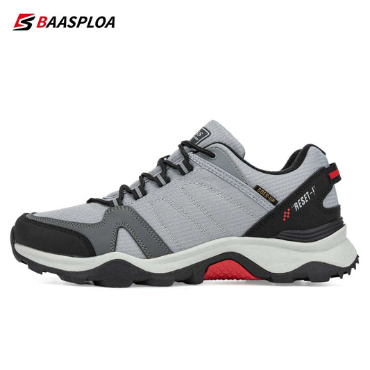 Baasploa Men Hiking Shoes Winter Non-slip Wear-resistant Outdoor Trekking Waterproof Hunting - MVP Sports Wear & Gear