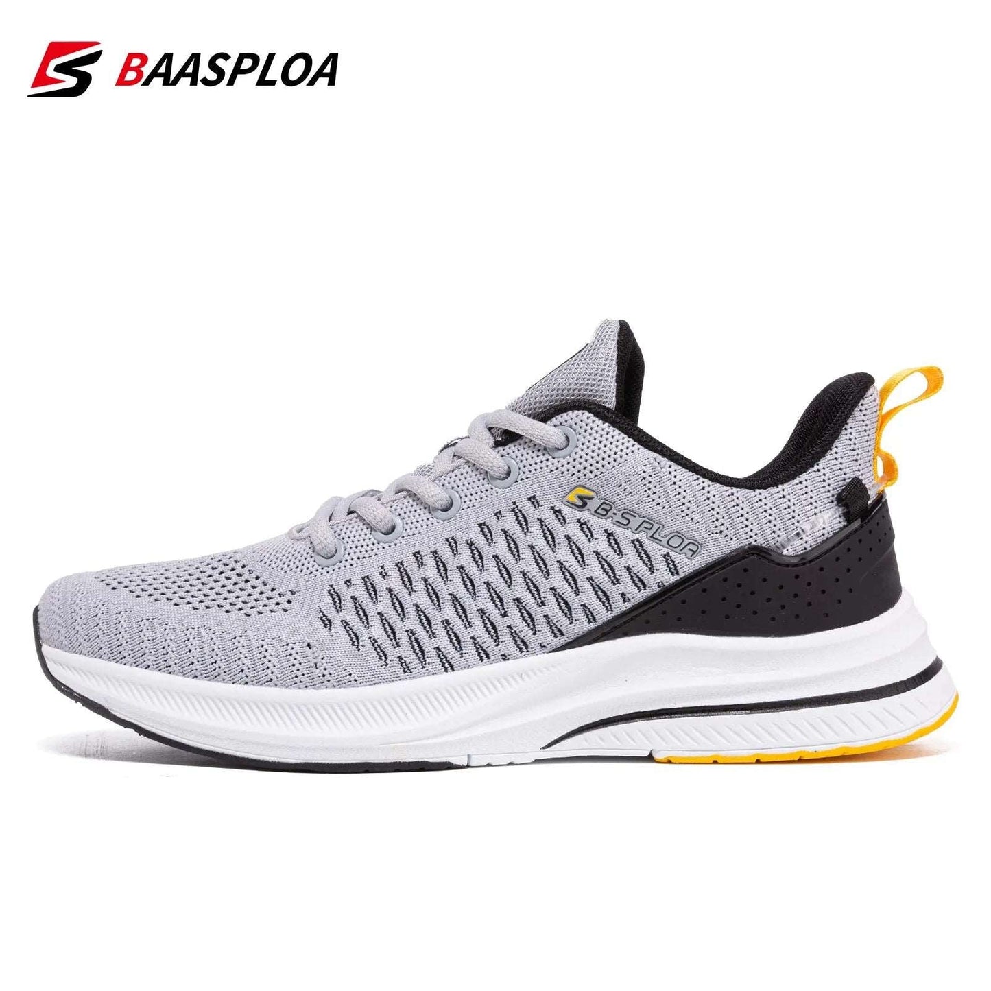 Baasploa Men Knit Casual Breathable Trendy Sneakers Original Light Shock Absorption - MVP Sports Wear & Gear