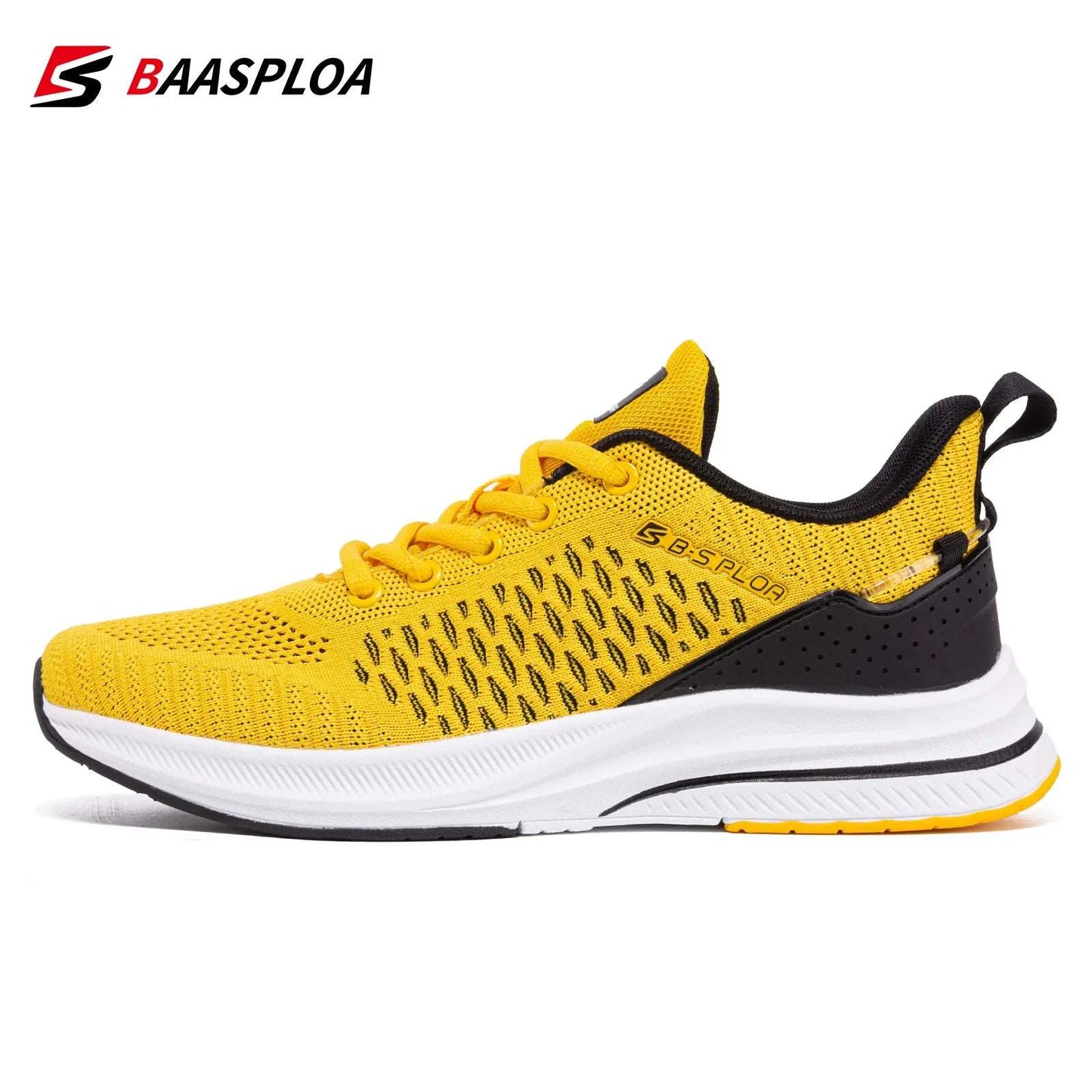 Baasploa Men Knit Casual Breathable Trendy Sneakers Original Light Shock Absorption MVP Sports Wear & Gear