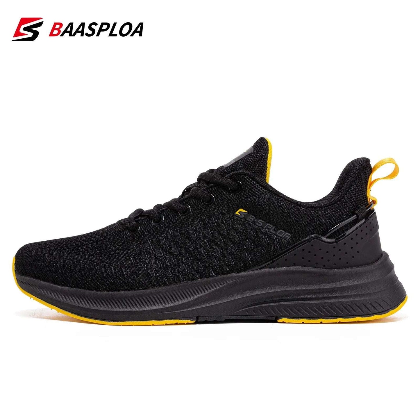 Baasploa Men Knit Casual Breathable Trendy Sneakers Original Light Shock Absorption - MVP Sports Wear & Gear