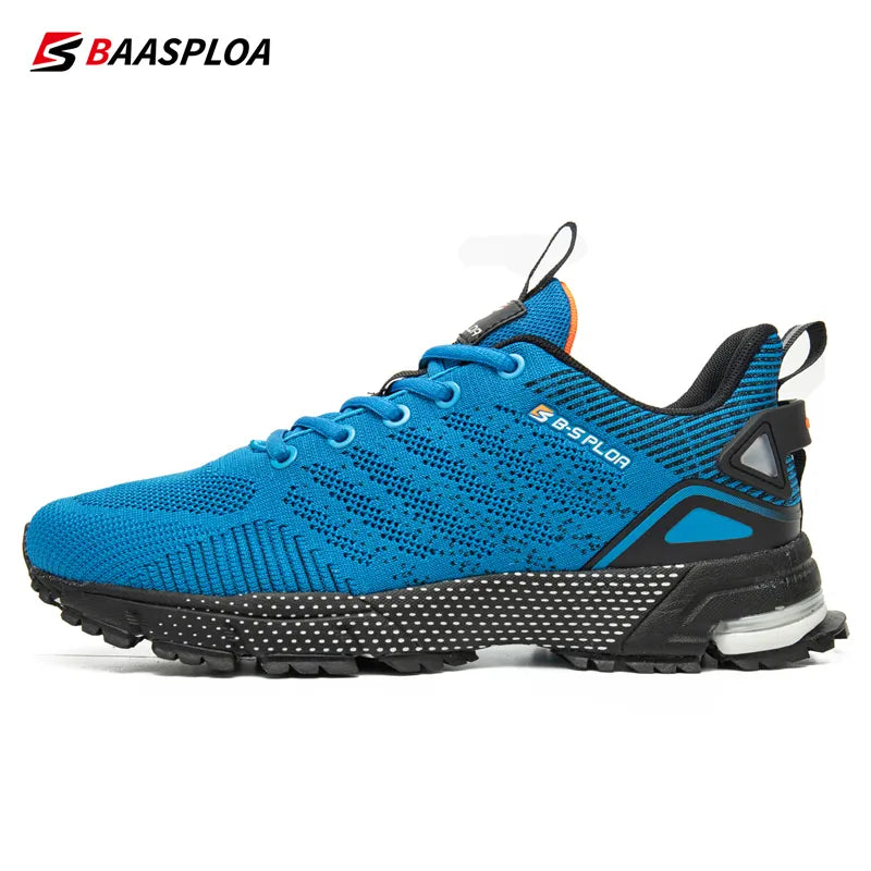 Baasploa Men Professional Running Shoes Breathable Training Shoes Lightweight Sneakers Non-Slip Track Tennis Walking Sport Shoe - MVP Sports Wear & Gear