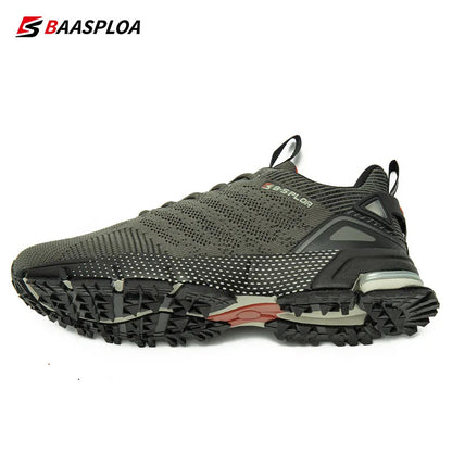 Baasploa Men Professional Running Shoes Breathable Training Shoes Lightweight Sneakers Non-Slip Track Tennis Walking Sport Shoe - MVP Sports Wear & Gear