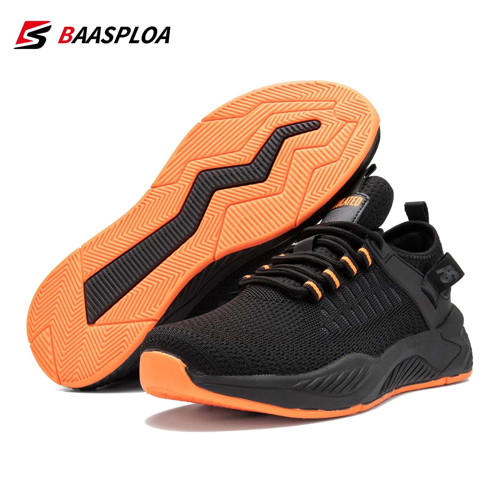 Baasploa Men's Running Shoes Lightweight Breathable Mesh Wear-resistant Casual Non-slip - MVP Sports Wear & Gear