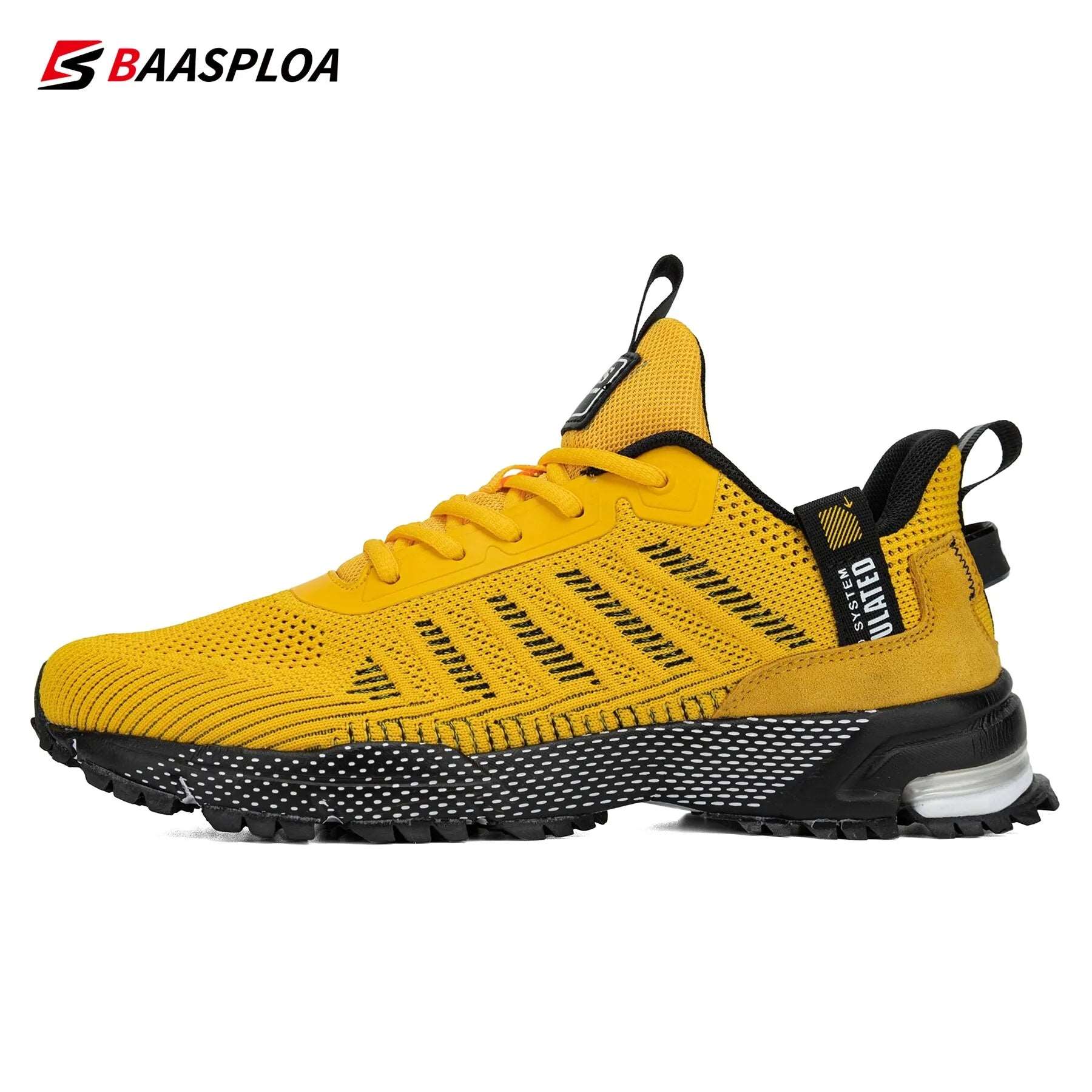 Baasploa Men's Running Shoes Lightweight Designer Breathable Non Slip 2023 New - MVP Sports Wear & Gear