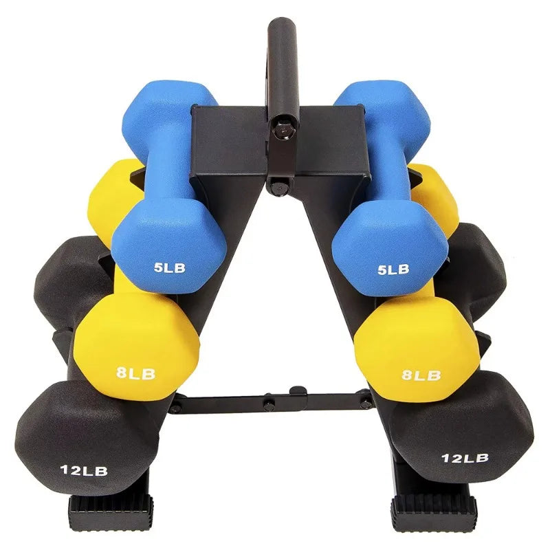 BalanceFrom Dumbbell Set with Stand (5lbs, 8lbs, 12lbs set) - MVP Sports Wear & Gear