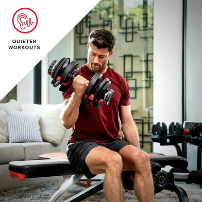 Bowflex SelectTech 552 Adjustable Dumbbells (Pair) and Stand Bundle - MVP Sports Wear & Gear