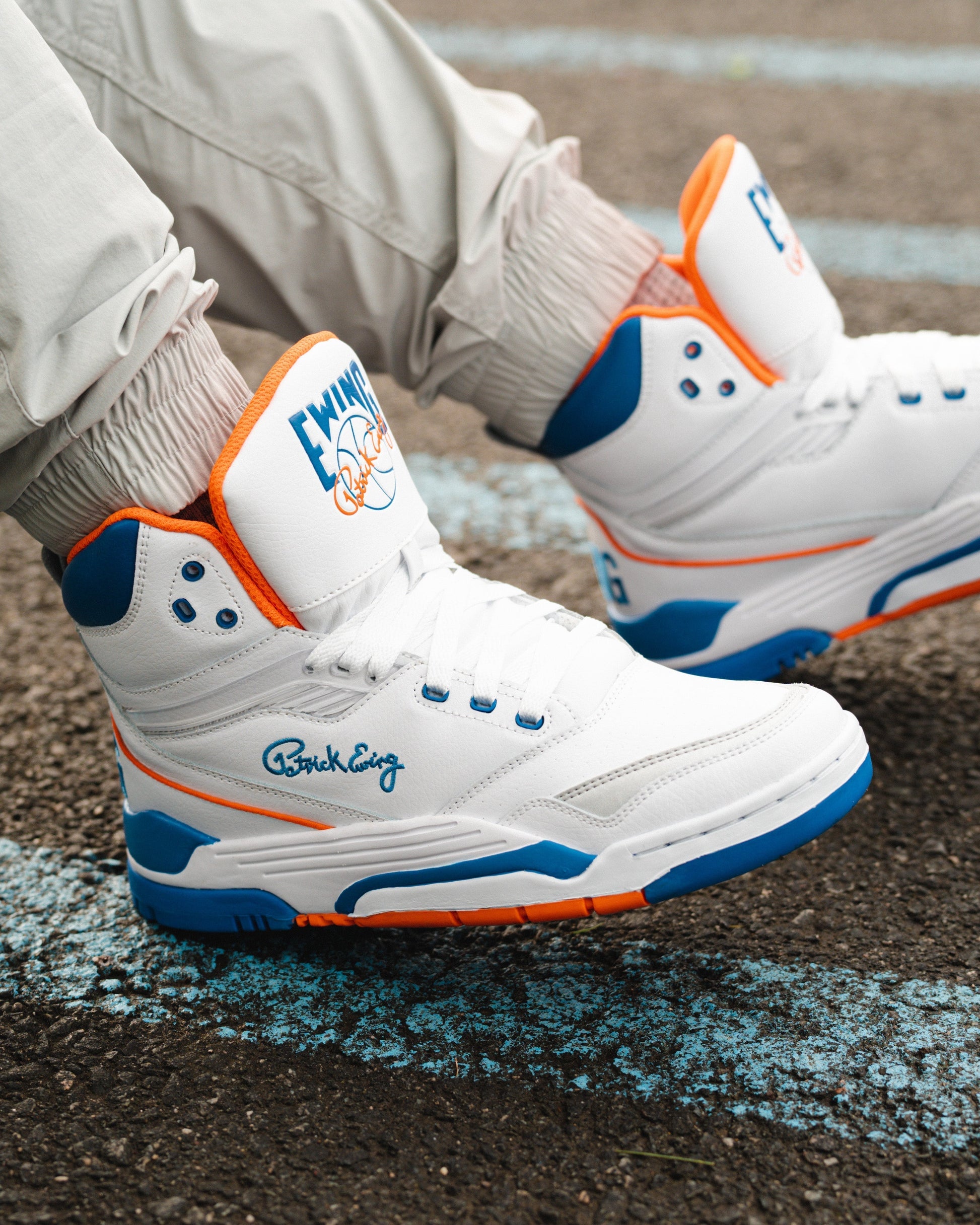 CENTER OG White/Royal/Orange PE by Ewing Athletics - MVP Sports Wear & Gear