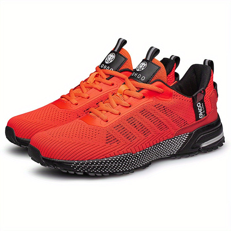 Mens Trendy Knitted Breathable Lightweight Comfy Sneakers For